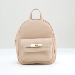 Melie Bianco Vegan Leather Mini Backpack